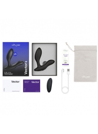 Черный анальный вибратор We-Vibe Vector+ - We-vibe - в Калуге купить с доставкой