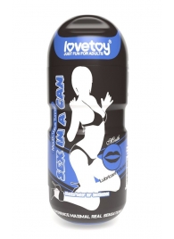 Мастурбатор-ротик с вибрацией Sex In A Can Mouth Lotus Tunnel - Lovetoy - в Калуге купить с доставкой