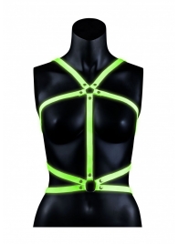 Портупея Body Harness с неоновым эффектом - размер L-XL - Shots Media BV - купить с доставкой в Калуге