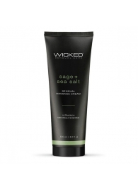 Массажный легкий крем WICKED Sage plus Sea Salt - 120 мл. - Wicked - купить с доставкой в Калуге