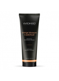 Массажный легкий крем WICKED Orange Blossom plus Patchouli - 120 мл. - Wicked - купить с доставкой в Калуге