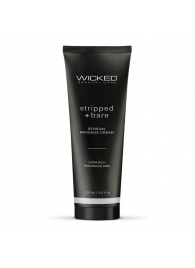 Массажный легкий крем WICKED Stripped plus Bare - 120 мл. - Wicked - купить с доставкой в Калуге