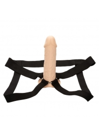 Телесный фаллопротез Life-Like Extension with Harness - 17,75 см. - California Exotic Novelties - купить с доставкой в Калуге