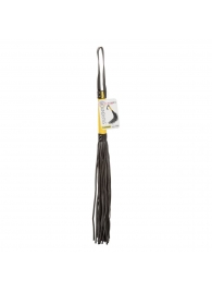 Черная плеть с желтой рукоятью Boundless Flogger - 69,25 см. - California Exotic Novelties - купить с доставкой в Калуге