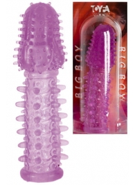 Фиолетовая насадка, удлиняющая половой член - 13,5 см. - Toyfa Basic - в Калуге купить с доставкой