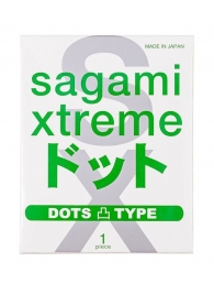 Презерватив Sagami Xtreme Type-E с точками - 1 шт. - Sagami - купить с доставкой в Калуге