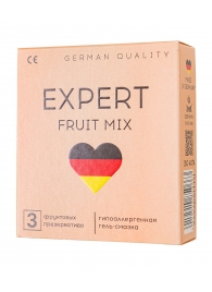 Ароматизированные презервативы EXPERT Fruit Mix - 3 шт. - Expert - купить с доставкой в Калуге