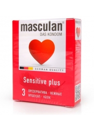 Презервативы Masculan Sensitive plus - 3 шт. - Masculan - купить с доставкой в Калуге