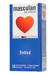 Презервативы с пупырышками Masculan Dotted - 10 шт. - Masculan - купить с доставкой в Калуге