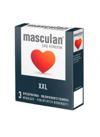 Презервативы увеличенного размера Masculan XXL - 3 шт. - Masculan - купить с доставкой в Калуге