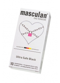 Ультрапрочные презервативы Masculan Ultra Safe Black - 10 шт. - Masculan - купить с доставкой в Калуге