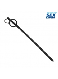 Черный стимулятор уретры Sex Expert - Sex Expert - купить с доставкой в Калуге