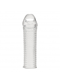 Текстурированная насадка на пенис Clear Textured Penis Enhancing Sleeve Extension - 16,5 см. - BlueLine - в Калуге купить с доставкой