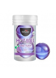 Лубрикант на масляной основе Hot Ball Beija Muito с ароматом винограда (2 шарика по 3 гр.) - HotFlowers - купить с доставкой в Калуге