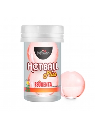 Лубрикант на масляной основе Hot Ball Plus с разогревающим эффектом (2 шарика по 3 гр.) - HotFlowers - купить с доставкой в Калуге