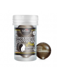 Анальный лубрикант на масляной основе Hot Ball Plus Conforto (2 шарика по 3 гр.) - HotFlowers - купить с доставкой в Калуге