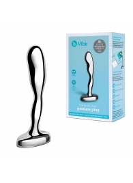 Стальной стимулятор простаты Stainless Steel Prostate Plug - 11,5 см. - b-Vibe - в Калуге купить с доставкой