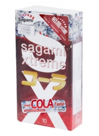 Ароматизированные презервативы Sagami Xtreme COLA - 10 шт. - Sagami - купить с доставкой в Калуге