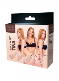 Набор из 3 мастурбаторов The Girl Next Door Tina - Dream Toys - в Калуге купить с доставкой