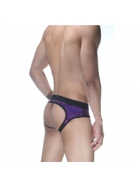 Сексуальные фиолетовые блестящие трусы-джоки - Don Moris купить с доставкой