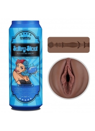 Коричневый мастурбатор-вагина Pleasure Brew Masturbator-Sultry Stout в банке - Lovetoy - в Калуге купить с доставкой