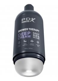 Мастурбатор в бутылке Shower Therapy Deep Cream - Pipedream - в Калуге купить с доставкой