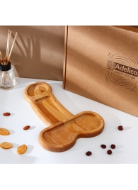 Деревянное блюдо для подачи в форме члена (32,5 х 20 х 1,7 см) - Сима-Ленд - купить с доставкой в Калуге