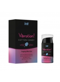 Жидкий вибратор Vibration Cotton Candy с ароматом сахарной ваты - 15 мл. - INTT - купить с доставкой в Калуге