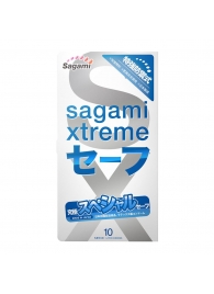 Презервативы Sagami Xtreme Ultrasafe с двойным количеством смазки - 10 шт. - Sagami - купить с доставкой в Калуге