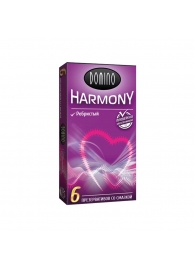 Презервативы с рёбрышками Domino Harmony - 6 шт. - Domino - купить с доставкой в Калуге