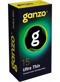 Прозрачные ультратонкие презервативы Ganzo Ultra thin - 15 шт. - Ganzo - купить с доставкой в Калуге