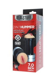 Двусторонний мастурбатор REALSTUFF 2 IN 1 HUMMER MOUTH   VAGINA - ротик и вагина - Dream Toys - в Калуге купить с доставкой