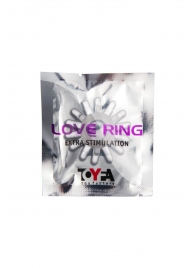 Прозрачное гелевое эрекционное кольцо с шипиками - Toyfa Basic - в Калуге купить с доставкой