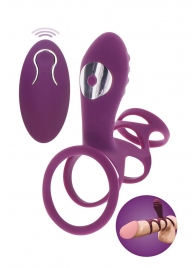 Фиолетовая эрекционная вибронасадка Halo Halo C-Ring Sleeve - Toy Joy - в Калуге купить с доставкой