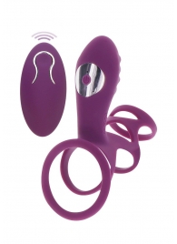 Фиолетовая эрекционная вибронасадка Halo Halo C-Ring Sleeve - Toy Joy - в Калуге купить с доставкой