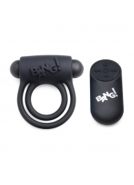 Черное эрекционное виброкольцо 28X Remote Control Vibrating Cock Ring   Bullet - XR Brands - в Калуге купить с доставкой