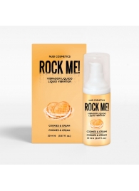 Жидкий вибратор Nuei Rock Me! с ароматом печенья и сливок - 20 мл. - Nuei cosmetics - купить с доставкой в Калуге