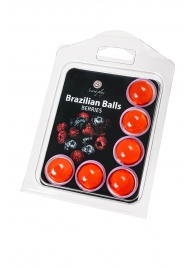 Набор из 6 шариков с массажным маслом Brazilian Balls с ароматом ягод - Secret Play - купить с доставкой в Калуге