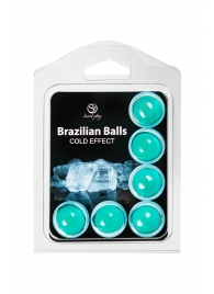 Набор из 6 шариков с массажным маслом Brazilian Balls с охлаждающим эффектом - Secret Play - купить с доставкой в Калуге