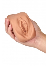 Маструбатор-вагина с вибрацией Soft   Wet Renata Realistic Tan Masturbator - Blush Novelties - в Калуге купить с доставкой