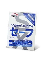 Презерватив Sagami Xtreme Ultrasafe с двойным количеством смазки - 1 шт. - Sagami - купить с доставкой в Калуге