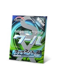 Презерватив Sagami Xtreme Mint с ароматом мяты - 1 шт. - Sagami - купить с доставкой в Калуге
