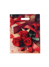 Пакет с принтом в виде роз (31х40 см) - Сима-Ленд - купить с доставкой в Калуге