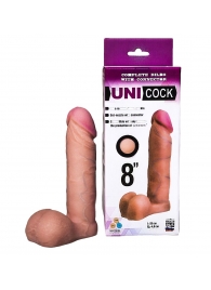 Фаллическая насадка для страпона UNICOCK 8  - 20 см. - LOVETOY (А-Полимер) - купить с доставкой в Калуге