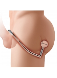 Кольцо на пенис с анальным стимулятором Stainless Steel Anal Hook   Cock Ring - BlueLine - в Калуге купить с доставкой