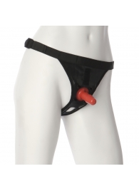 Трусики со штырьком для фиксации насадок Ultra Harness with Plug - Doc Johnson - купить с доставкой в Калуге