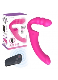 Розовый безремневой страпон Straples Strap-On Dildo - Erokay - купить с доставкой в Калуге