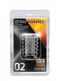 Прозрачная насадка на пенис с шишечками STAY HARD COCK SLEEVE 02 CLEAR - Blush Novelties - в Калуге купить с доставкой