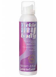 Массажная хрустящая пенка Tickle My Body Fresh Mint с ароматом мяты - 150 мл. - Love to Love - купить с доставкой в Калуге