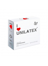 Ультратонкие презервативы Unilatex Ultra Thin - 3 шт. - Unilatex - купить с доставкой в Калуге